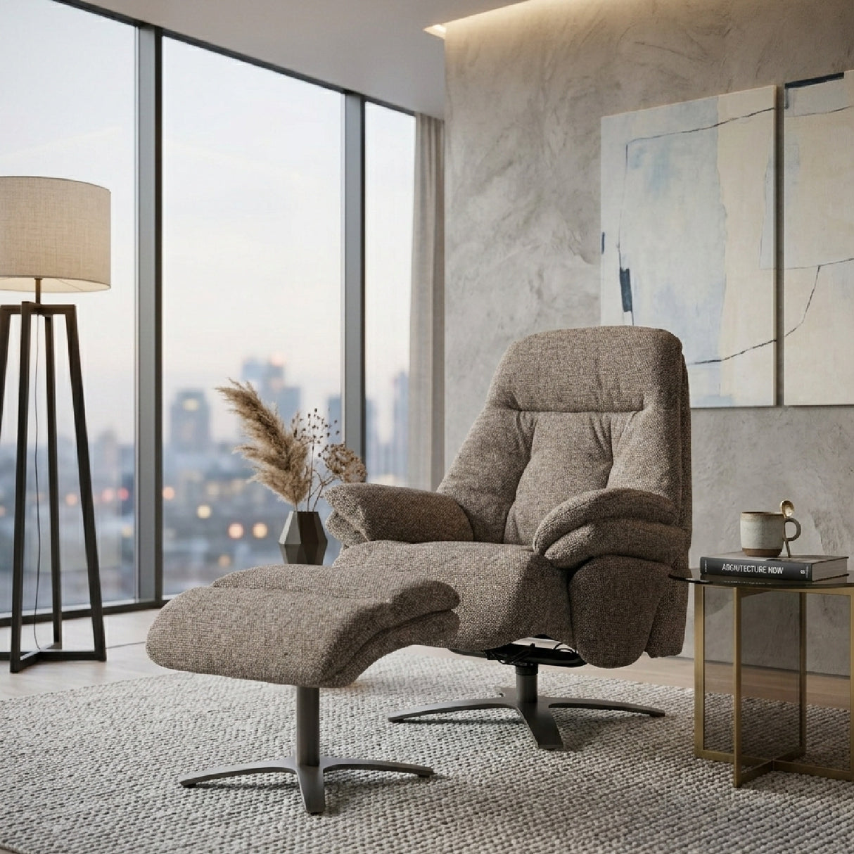 Upholstered Reclining Lounge Chair | Oroa.com