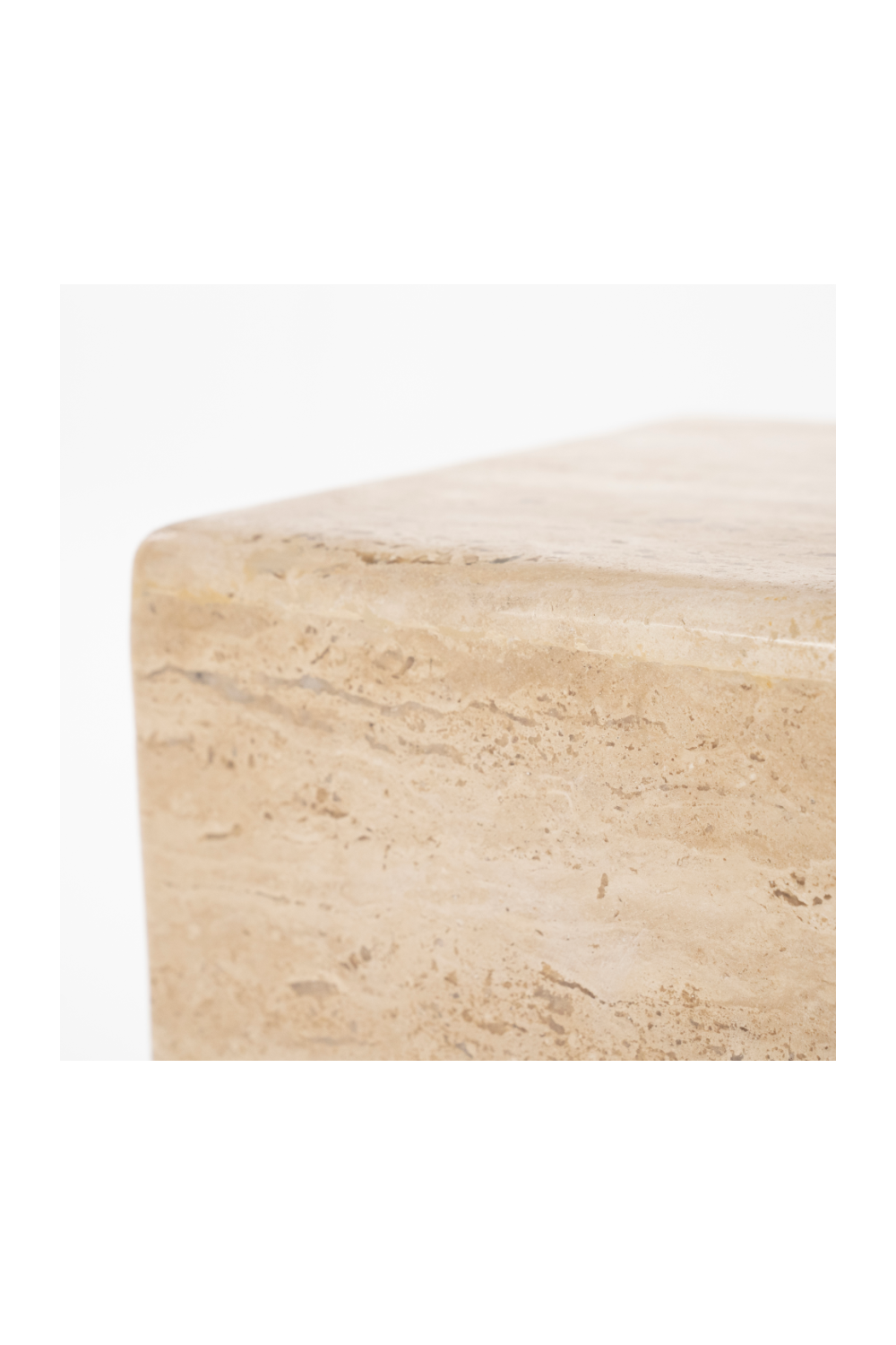 Square Travertine Side Table | Eleonora Donta | OROA.com
