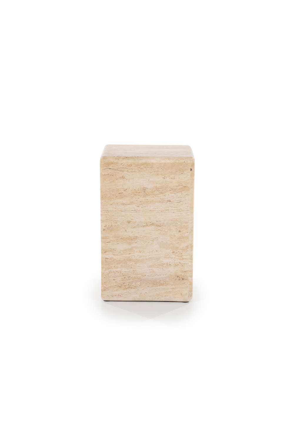 Square Travertine Side Table | Eleonora Donta | OROA.com