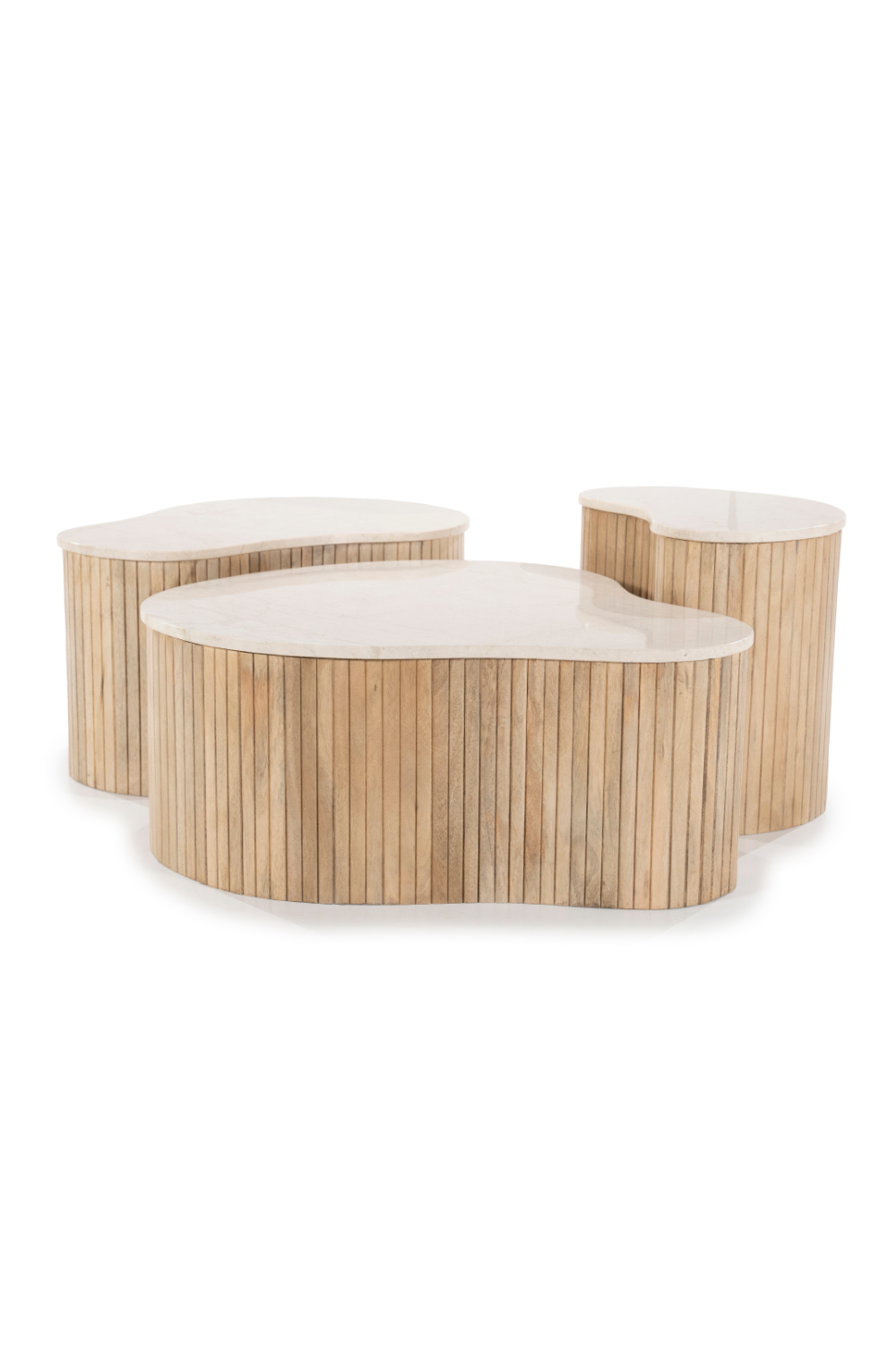 Fluted Mango Coffee Table S | Oroa.com