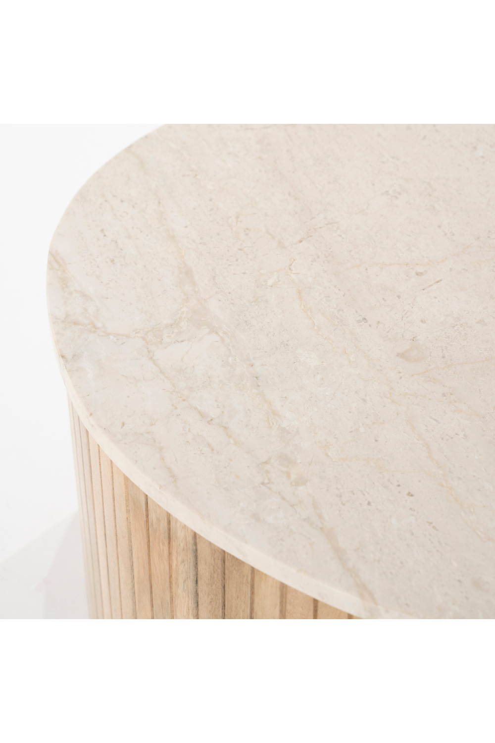 Fluted Mango Coffee Table S | Eleonora Kira | OROA.com