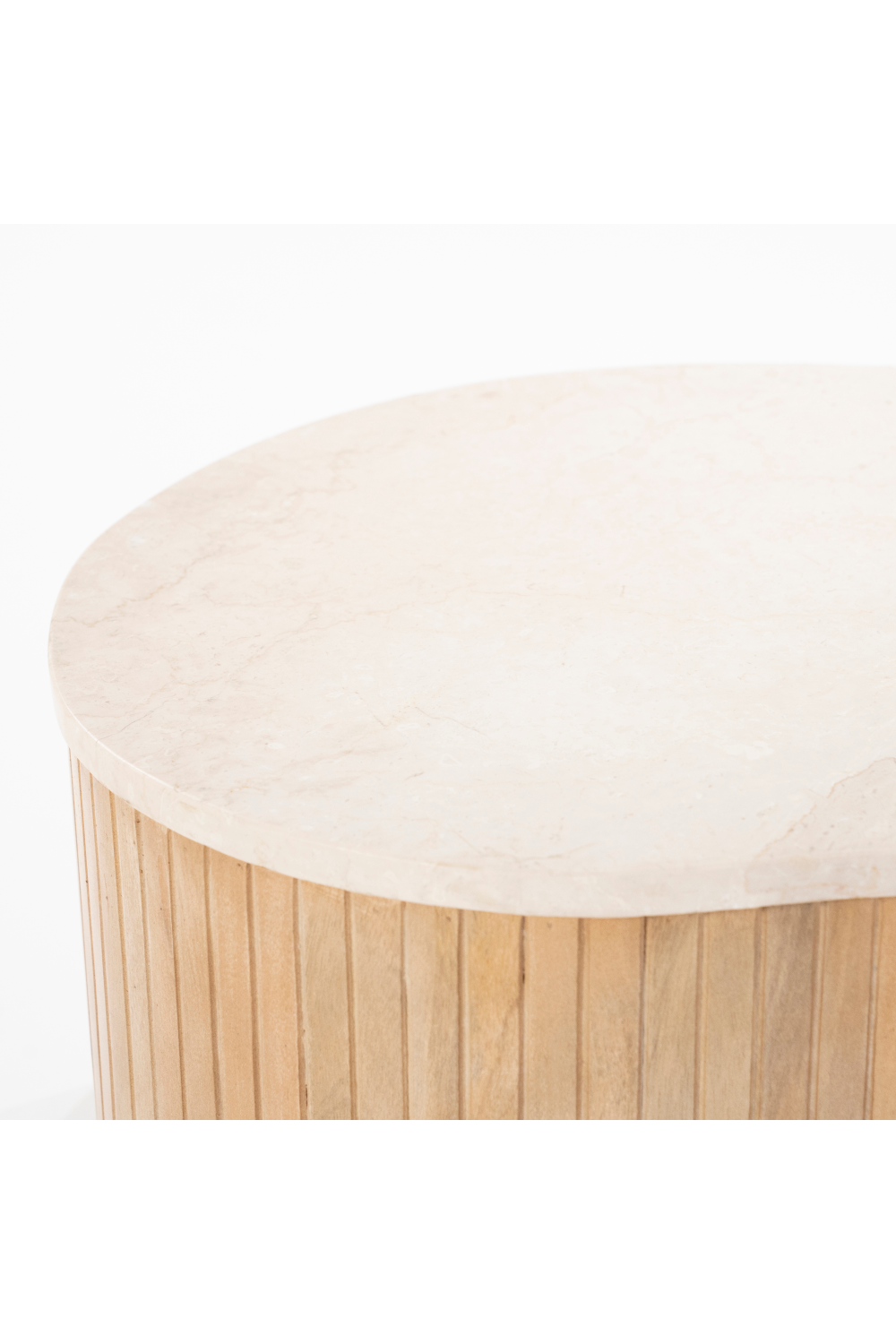 Fluted Mango Coffee Table S | Eleonora Kira | OROA.com