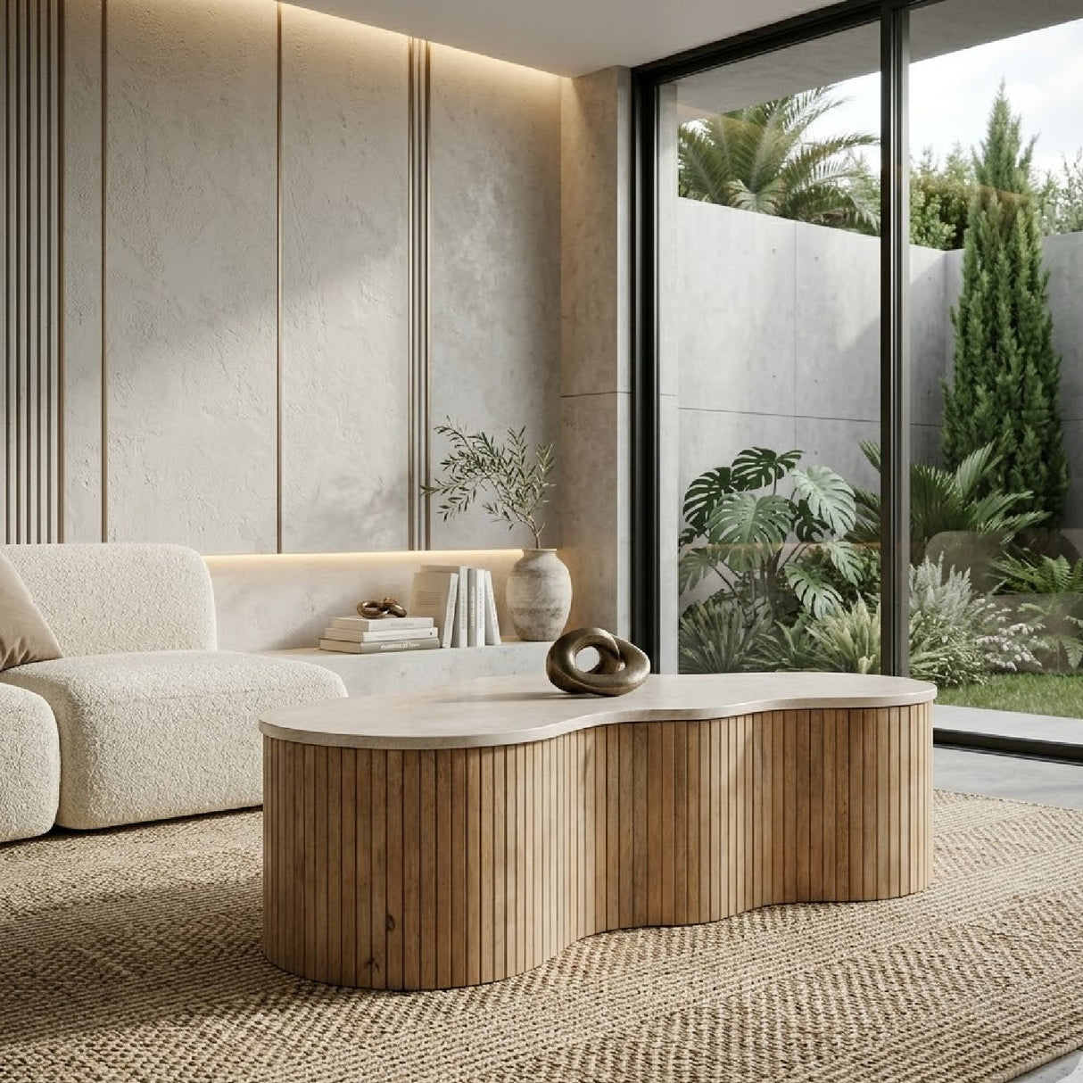 Fluted Mango Coffee Table | Oroa.com