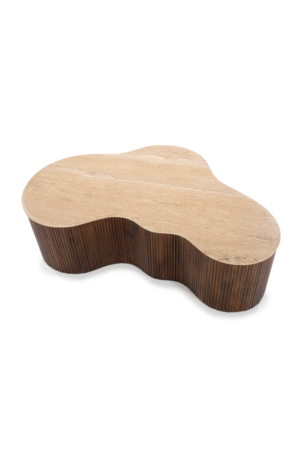 Organic Shape Travertine Coffee Table | Eleonora Mari | OROA.com