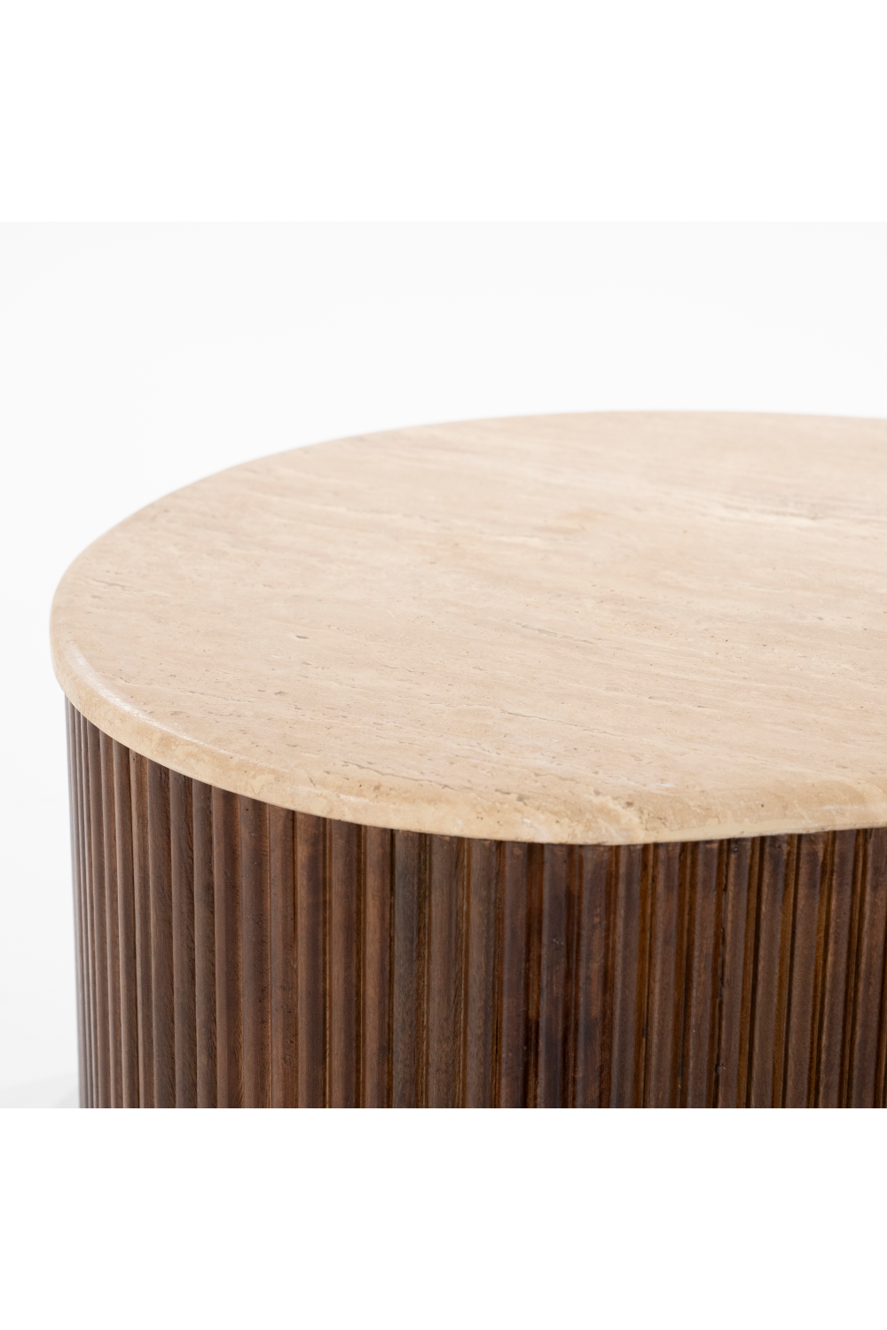 Organic Shape Travertine Coffee Table | Oroa.com