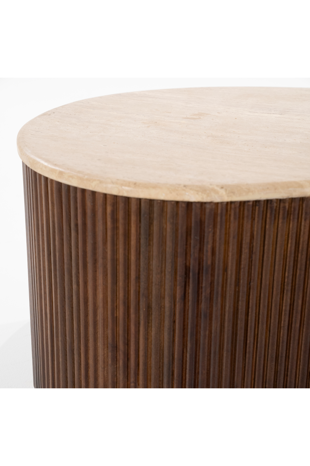 Organic Shape Travertine Coffee Table | Oroa.com
