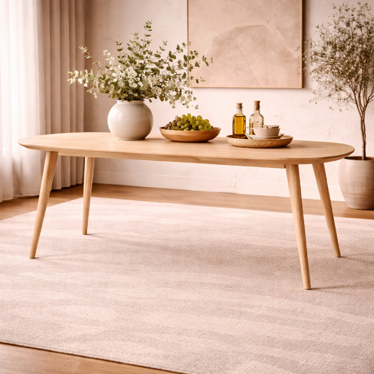 Lacquered Oak Dining Table S | Oroa.com