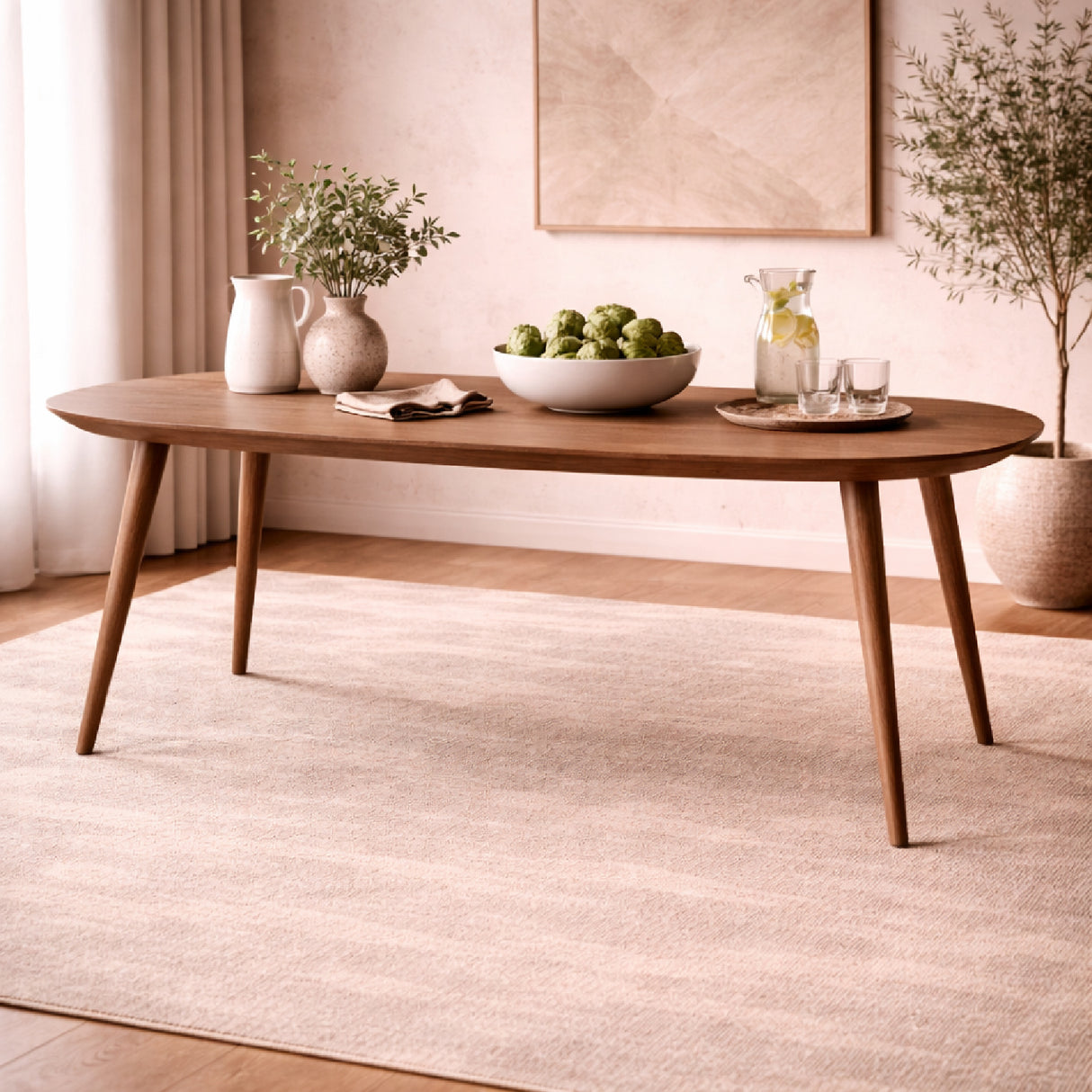 Lacquered Oak Dining Table S | Oroa.com