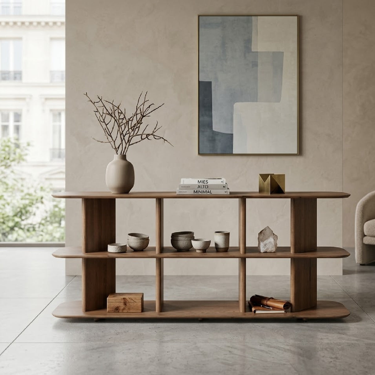 Open Shelf Oak Sideboard | Oroa.com