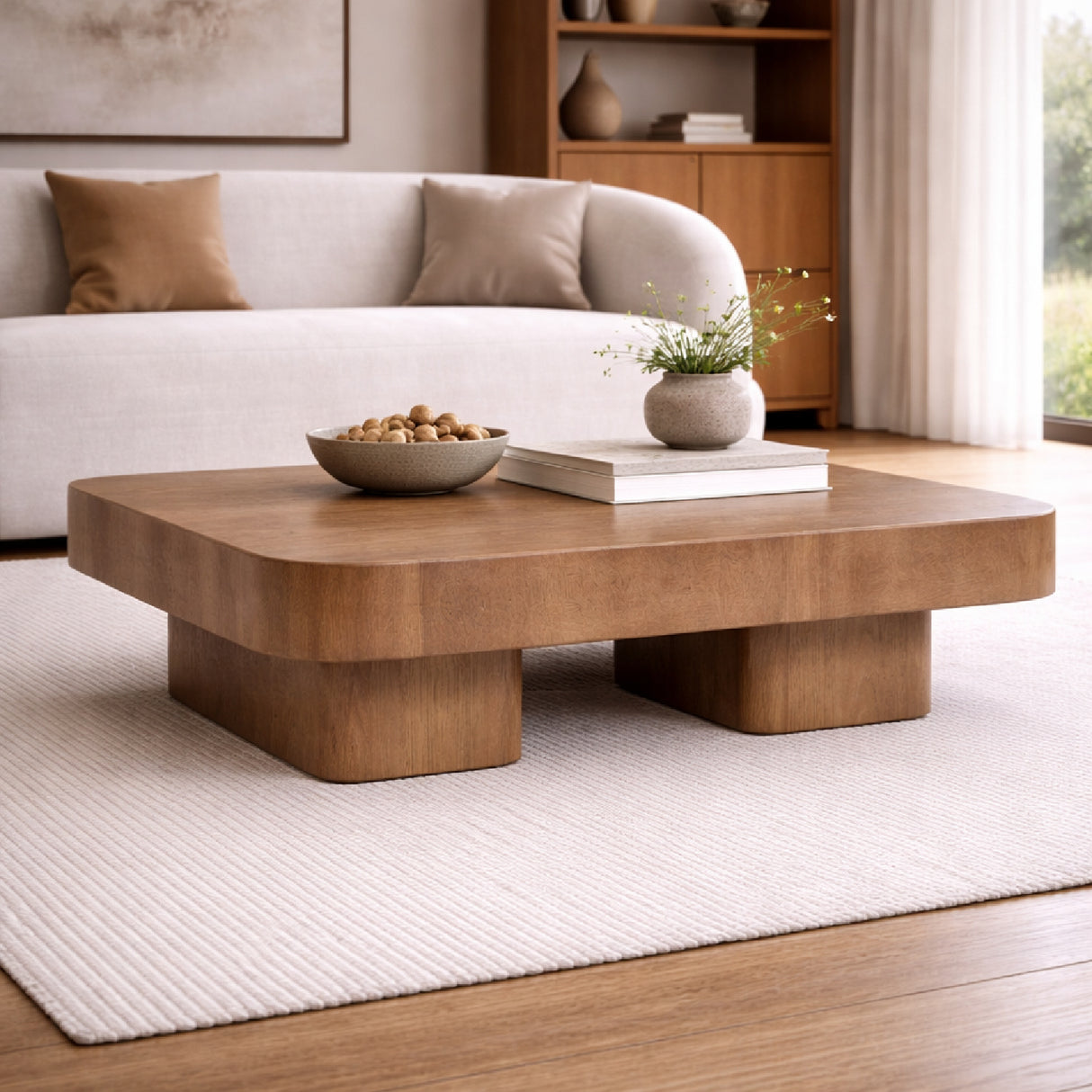 Square Oak Coffee Table | Oroa.com