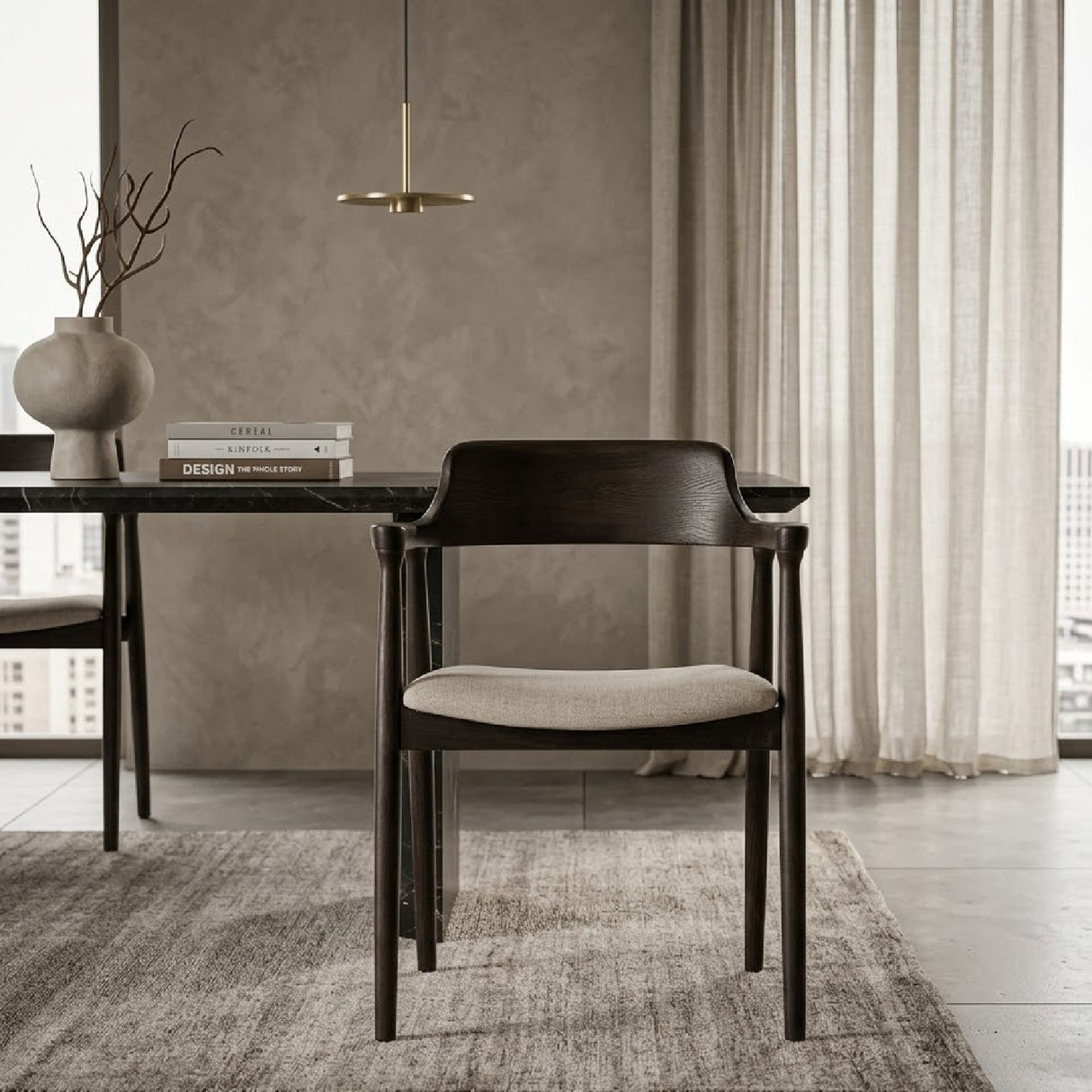 Padded Seat Ash Dining Chair | Oroa.com