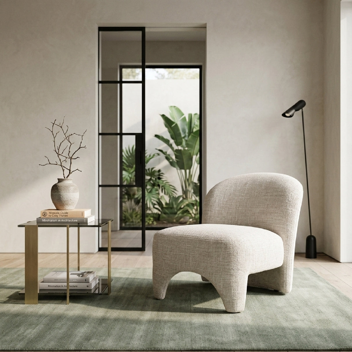 Arched Back Lounge Chair | Oroa.com