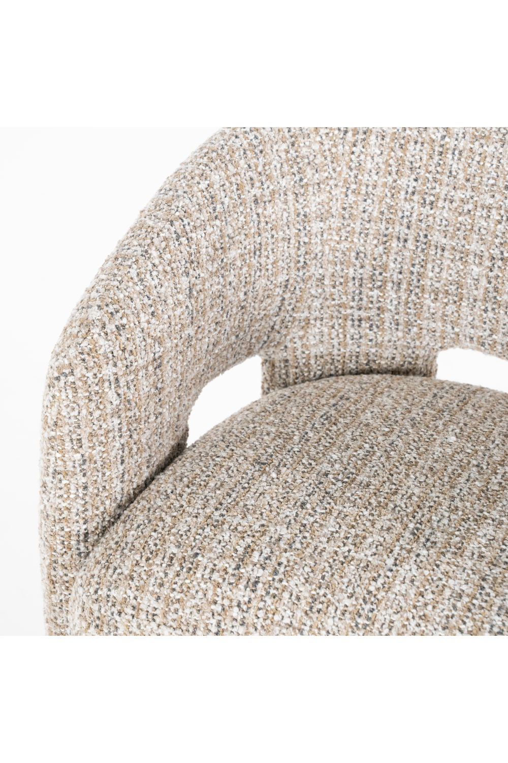 Curved Back Lounge Dining Chair | Eleonora Hamilton | OROA.com