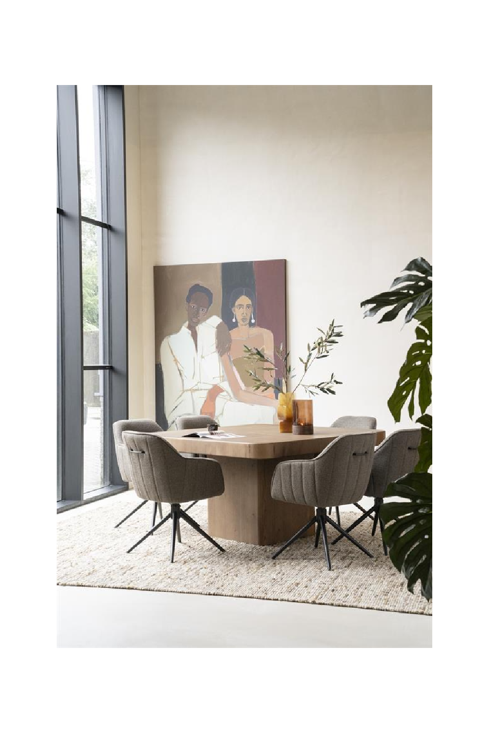 Square Oak Dining Table | Oroa.com