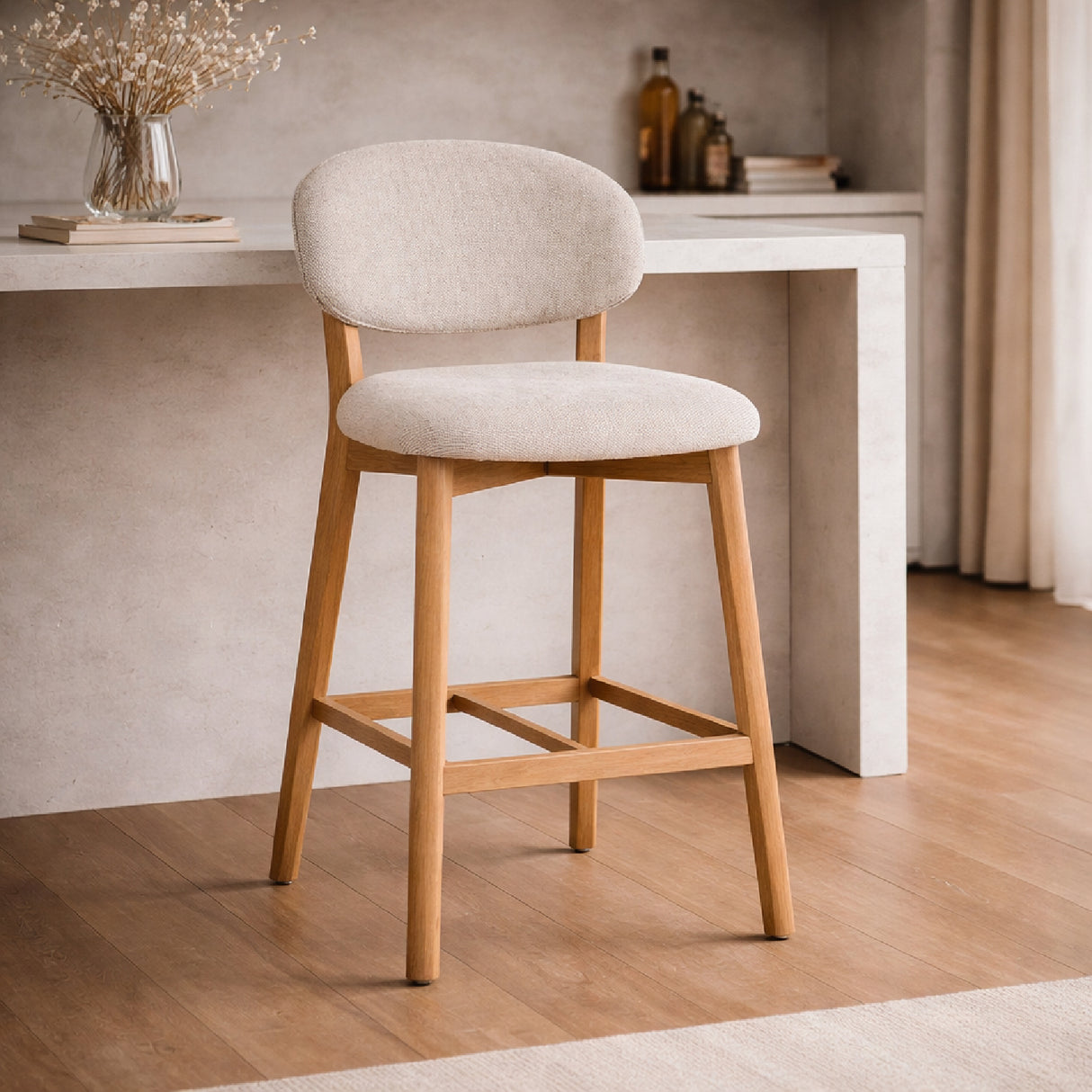 Oak Framed Bar Chair | Oroa.com