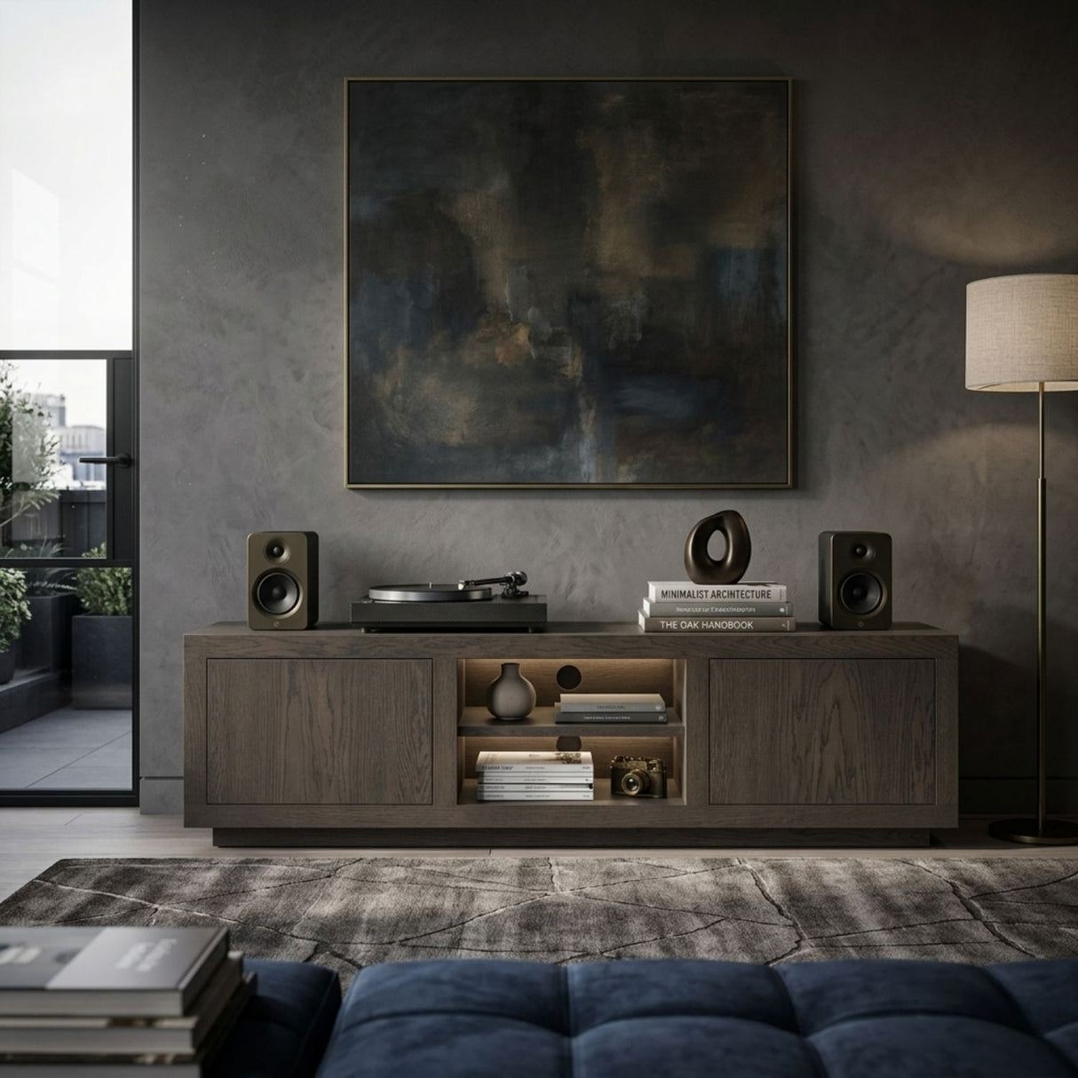 Oak 2-Door TV Cabinet | Oroa.com