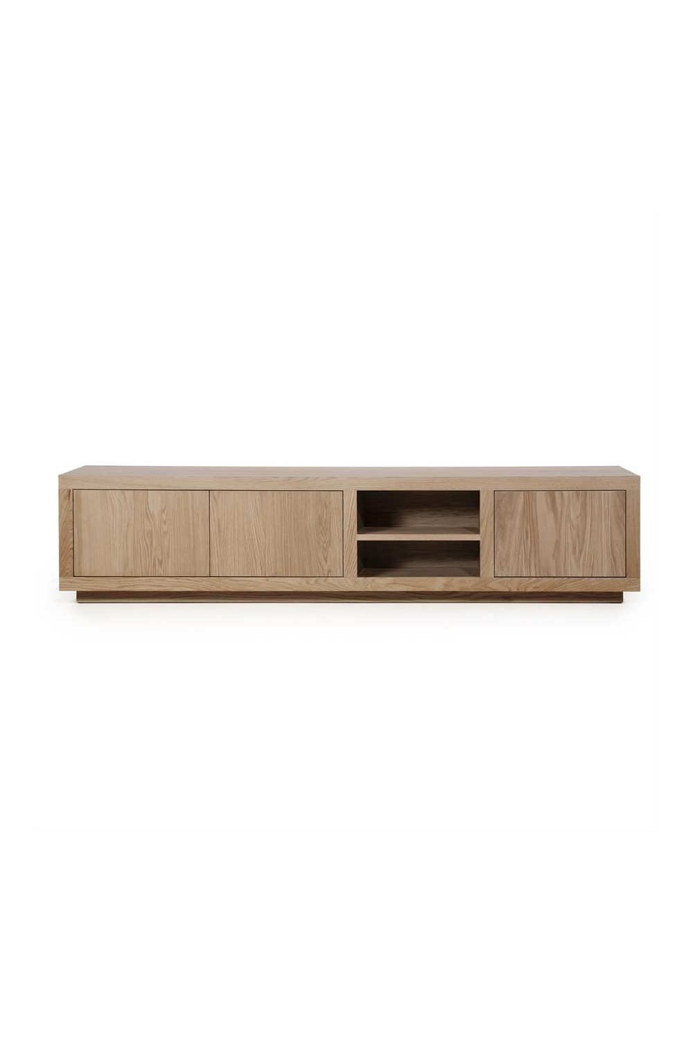 Taupe Oak 3-Door Cabinet | Oroa.com