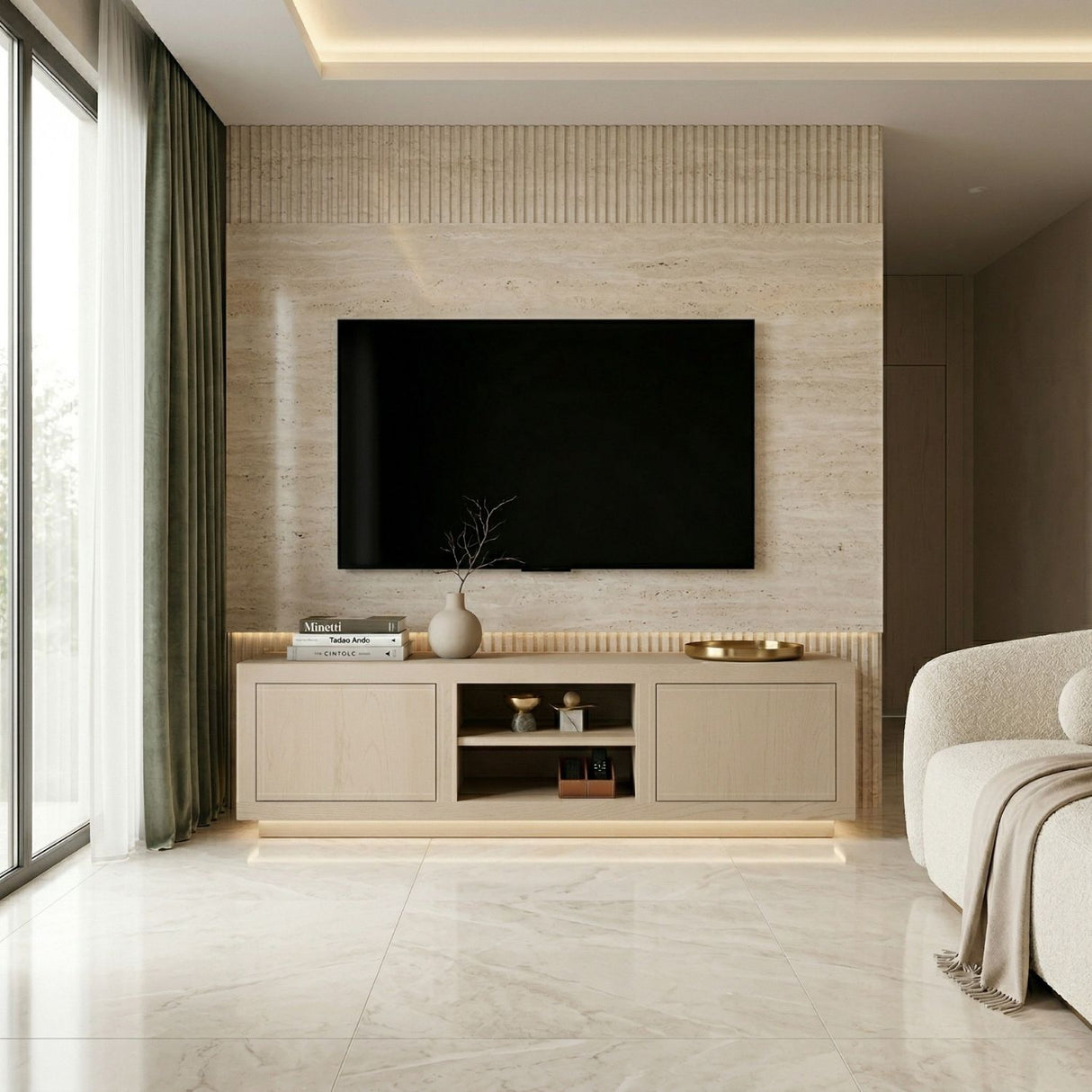 Oak 2-Door TV Cabinet | Oroa.com