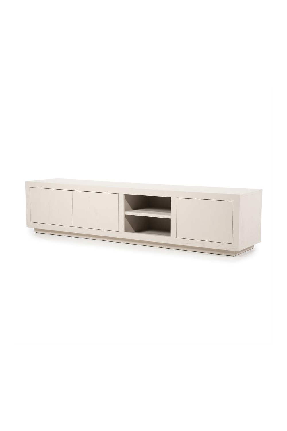Taupe Oak 3-Door Cabinet | Oroa.com
