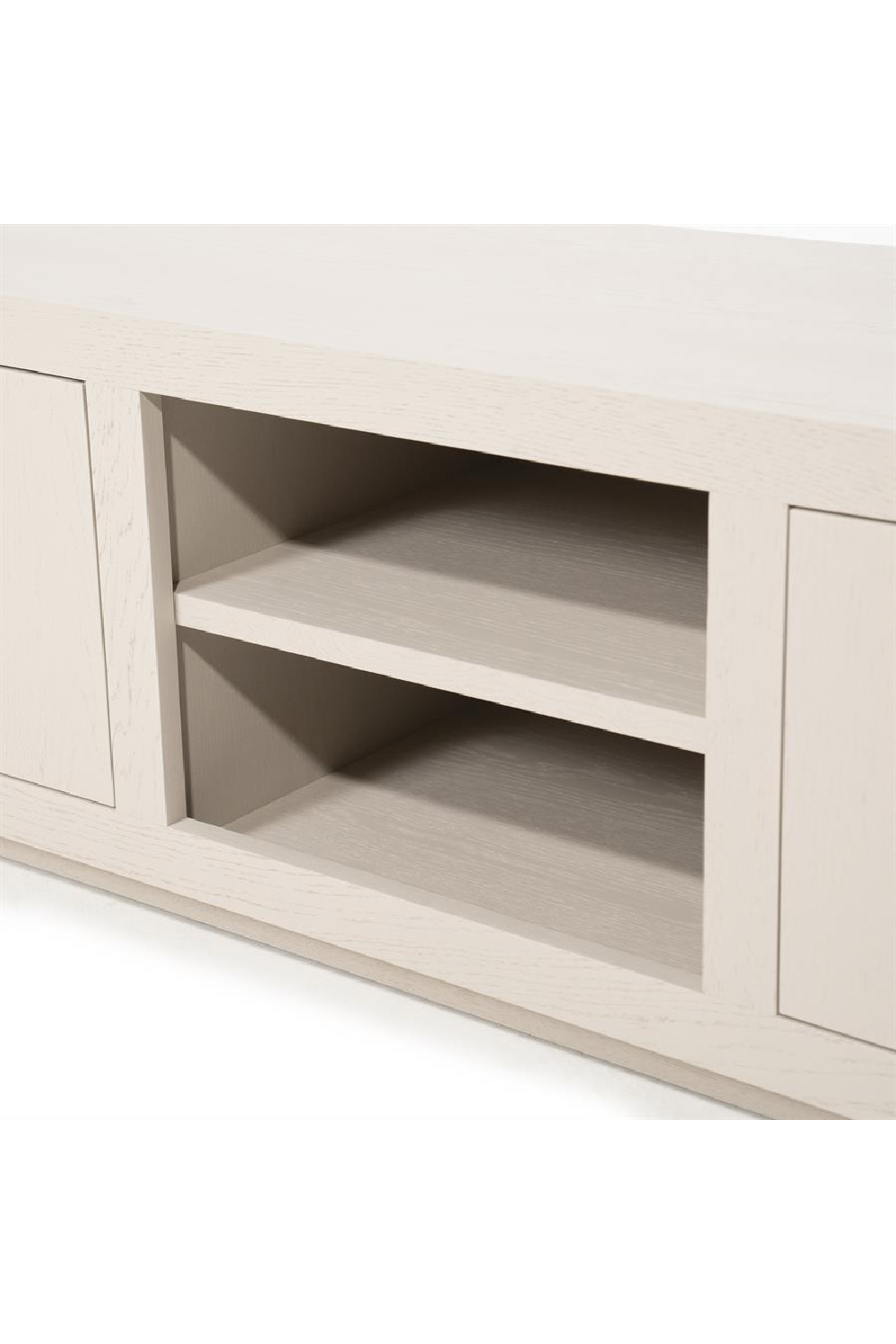 Taupe Oak 3-Door Cabinet | Oroa.com