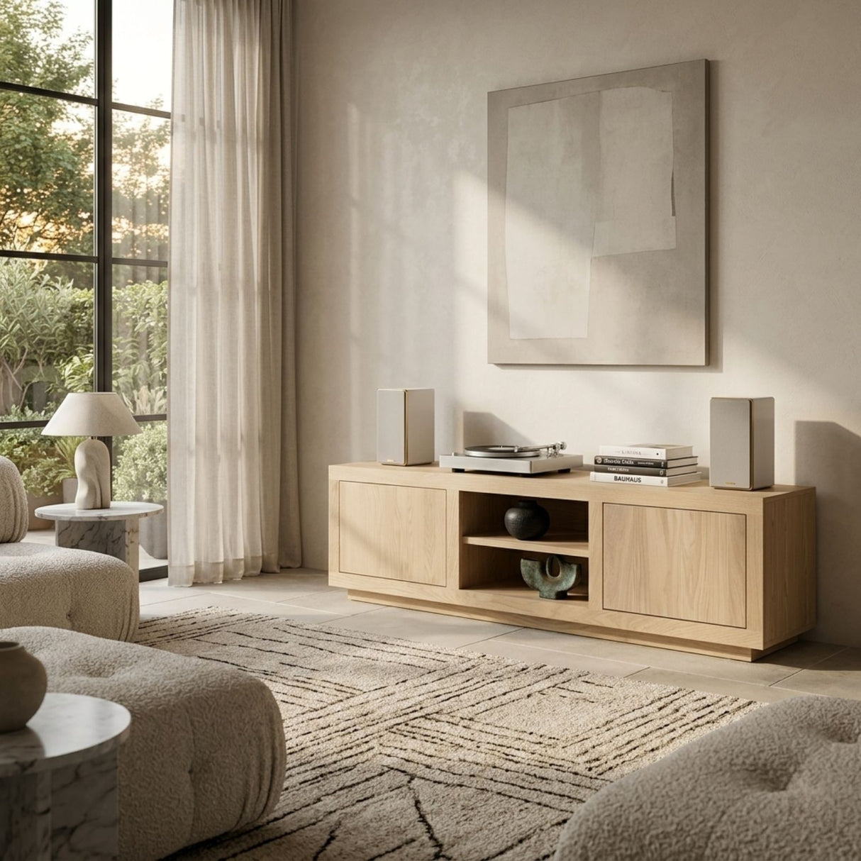 Oak 2-Door TV Cabinet | Oroa.com