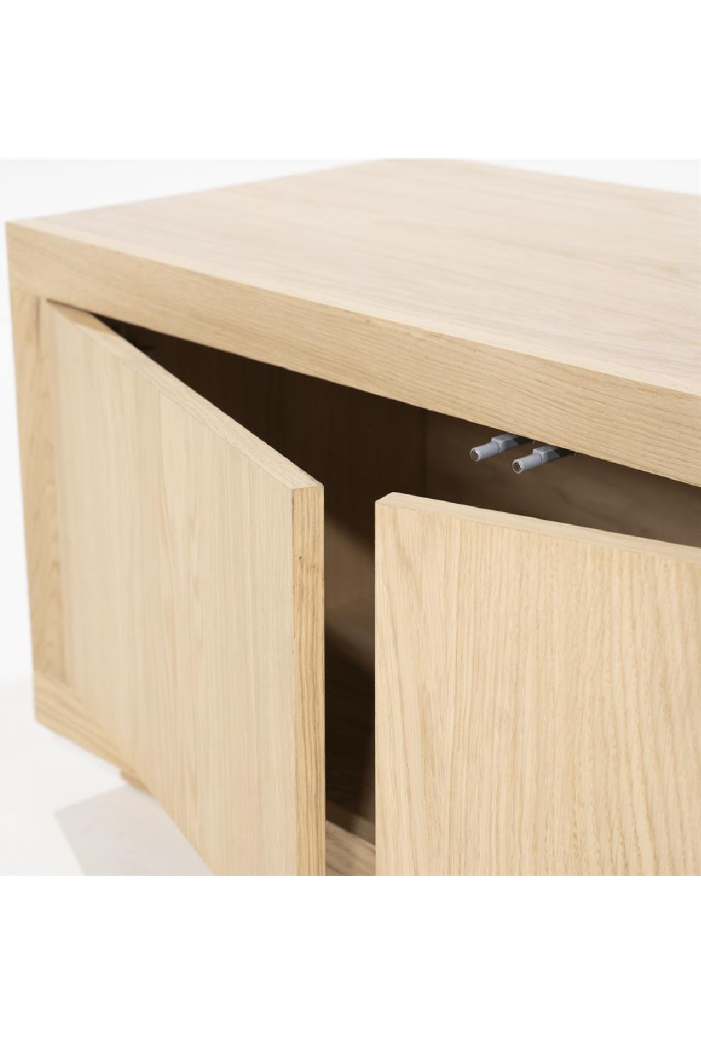 Taupe Oak 3-Door Cabinet | Oroa.com