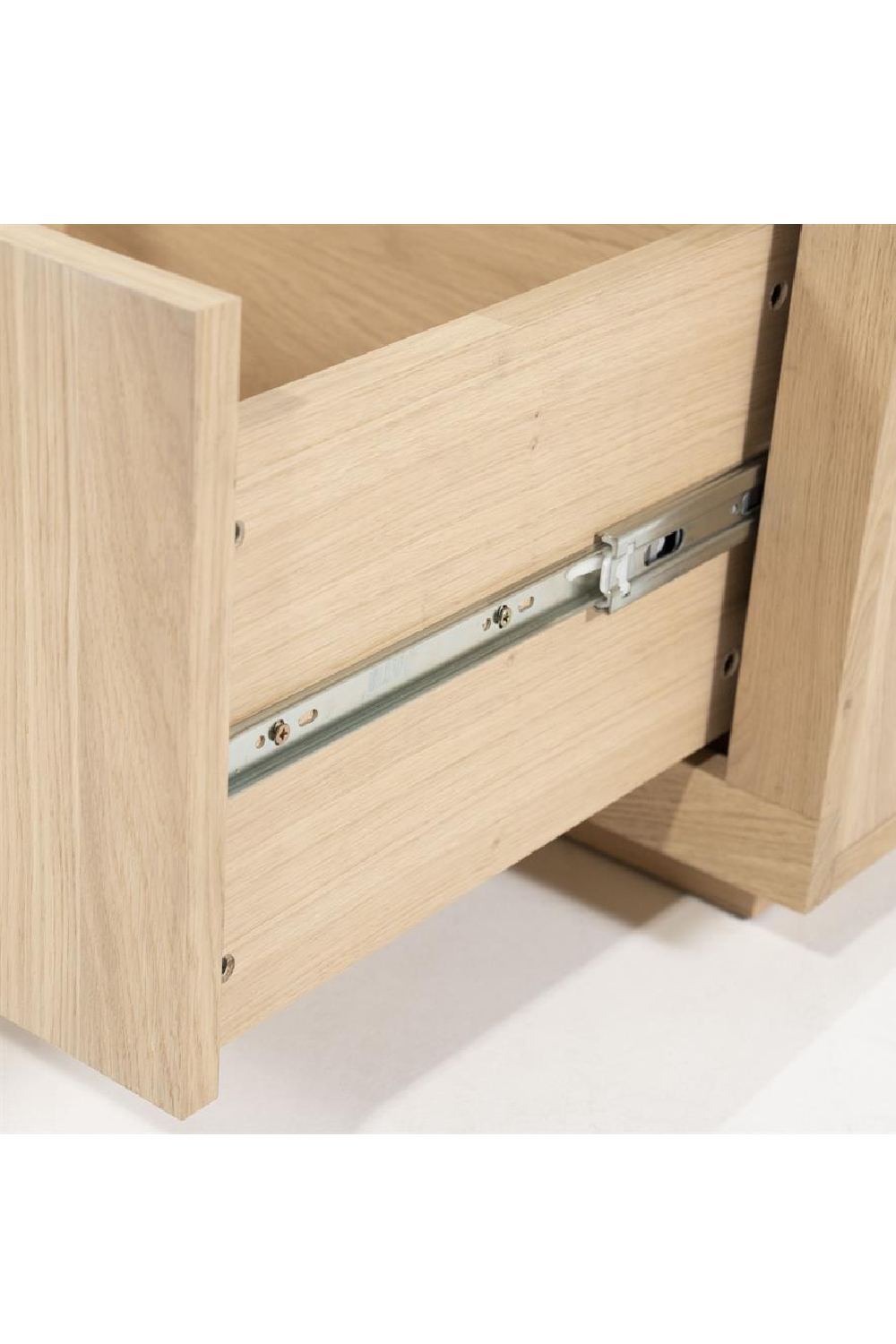 Taupe Oak 3-Door Cabinet | Oroa.com