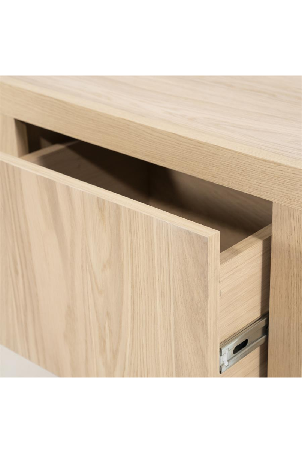 Taupe Oak 3-Door Cabinet | Oroa.com