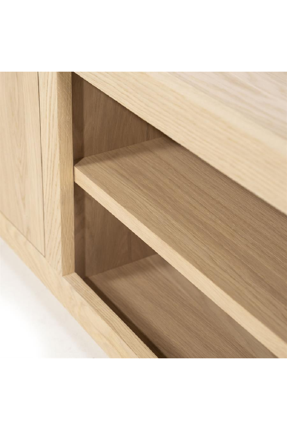 Taupe Oak 3-Door Cabinet | Oroa.com