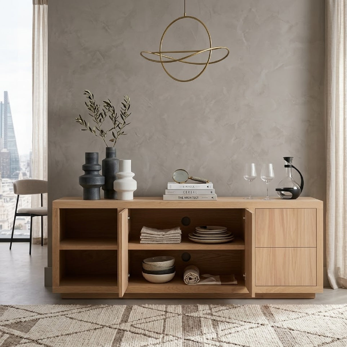 Oak 2-Door Sideboard | Oroa.com