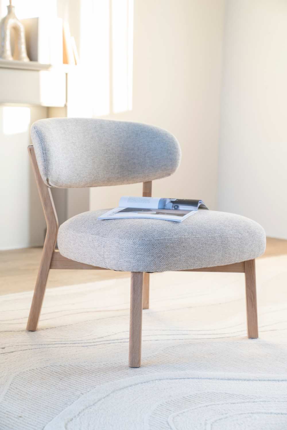 Modern furniture - Oak Framed Accent Chair - www.oroa.com | Oroa.com