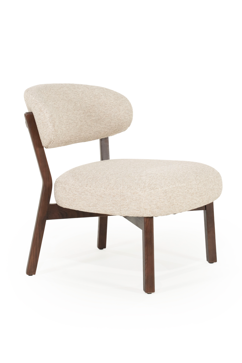 Brown Oak Accent Chair | Eleonora Mikky | OROA.com