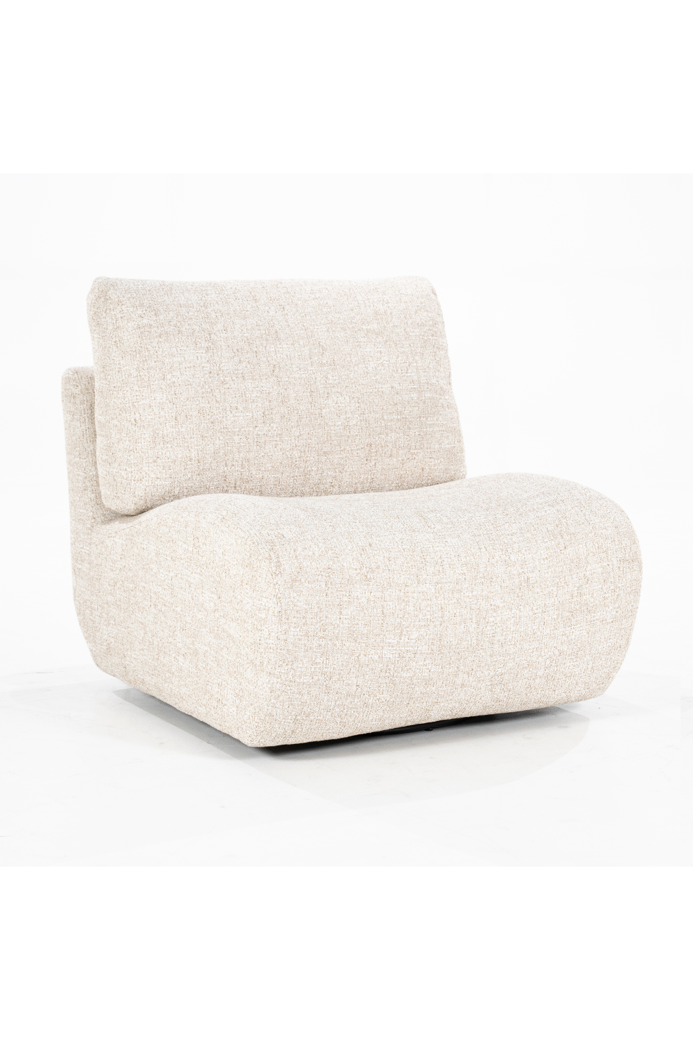 Fabric Upholstered Swivel Lounge Chair | Eleonora Lucia | OROA.com