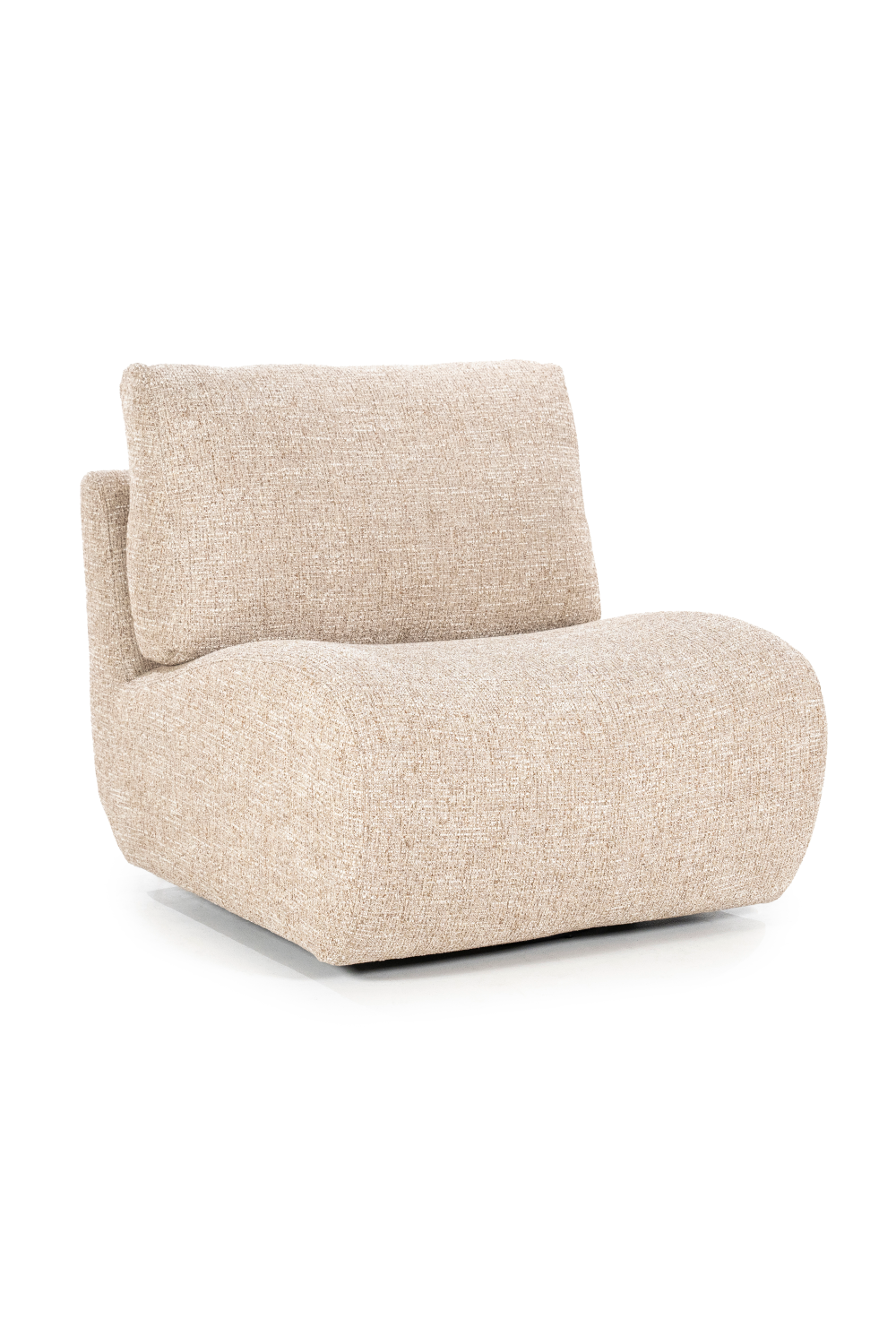 Fabric Upholstered Swivel Lounge Chair | Oroa.com