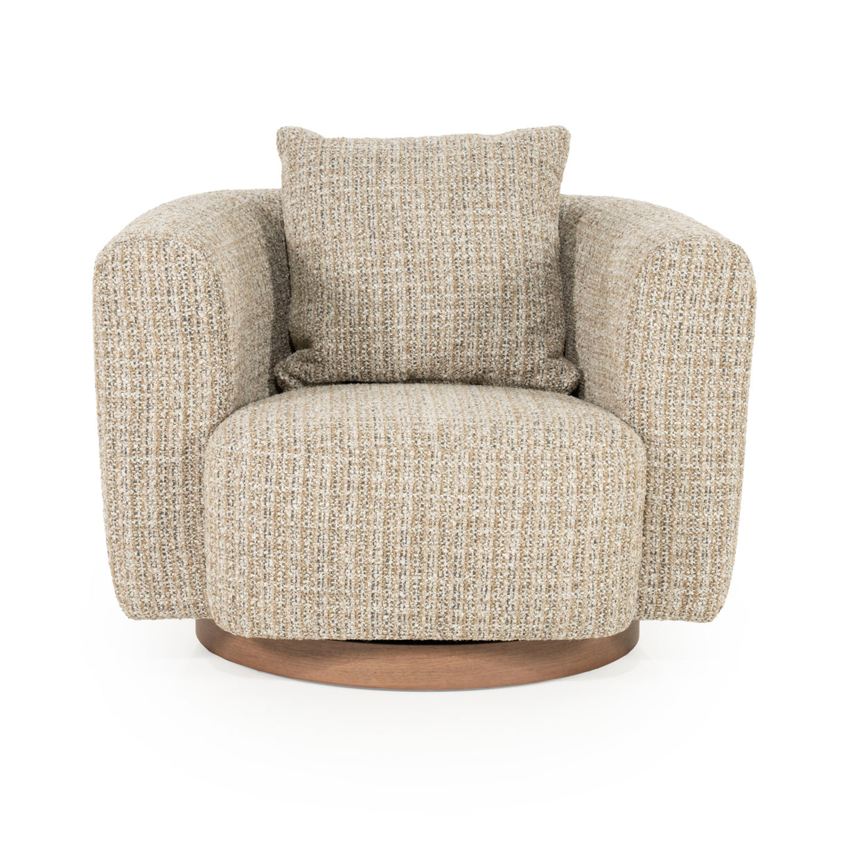 Modern furniture - Curved Back Swivel Accent Chair - www.oroa.com | Oroa.com
