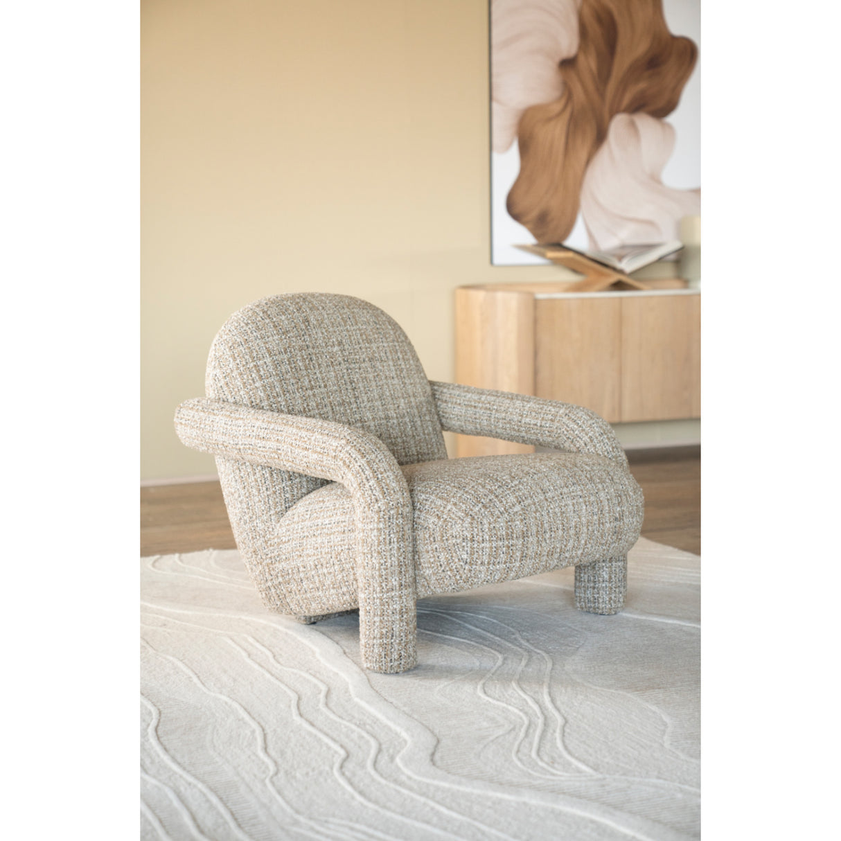 Modern furniture - Upholstered Chunky Lounge Armchair - www.oroa.com | Oroa.com