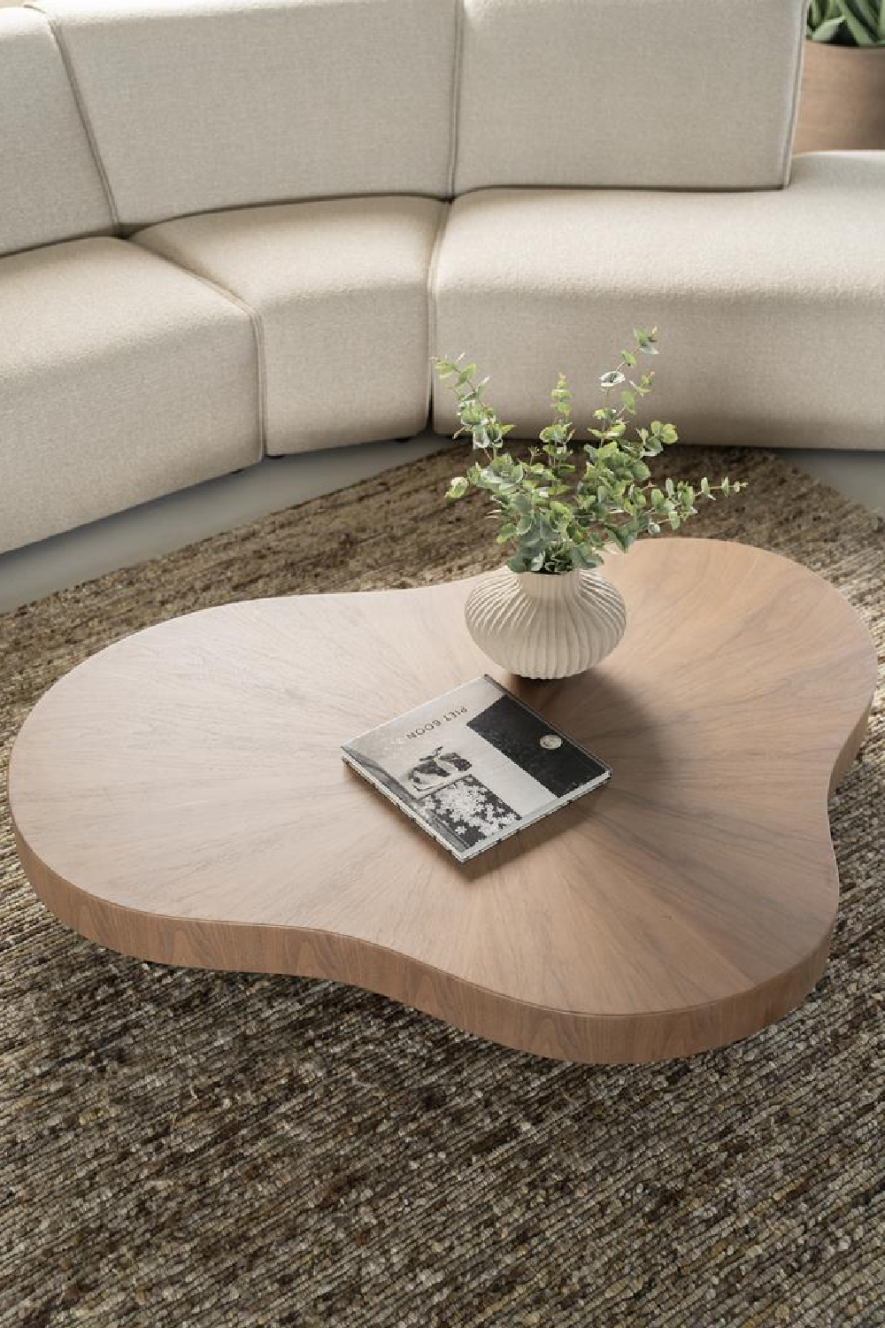 Organic-Shaped Walnut Coffee Table | Eleonora Bobbie | Oroa.com