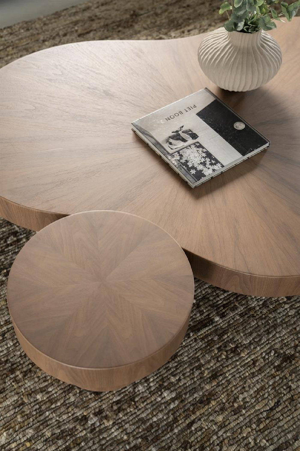 Organic-Shaped Walnut Coffee Table | Oroa.com