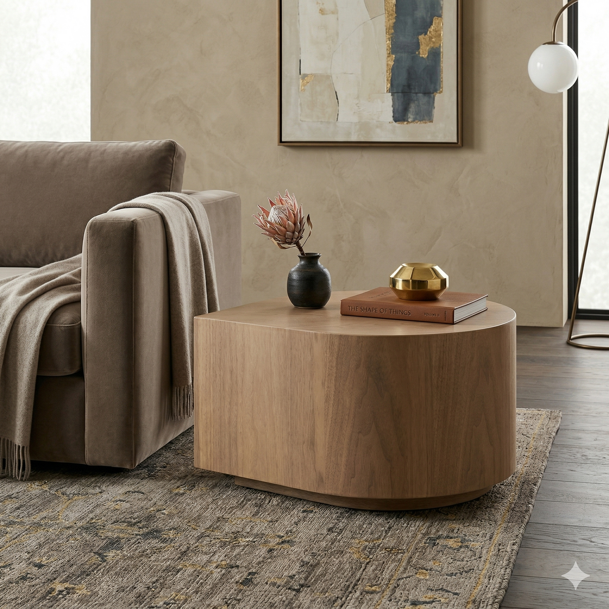 Lacquered Walnut Side Table | Oroa.com