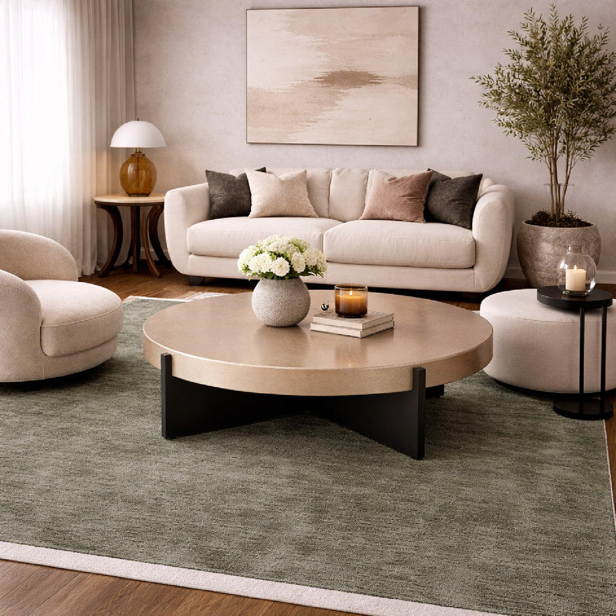 Modern European furniture - Shell Painting Coffee Table - www.oroa.com | Oroa.com