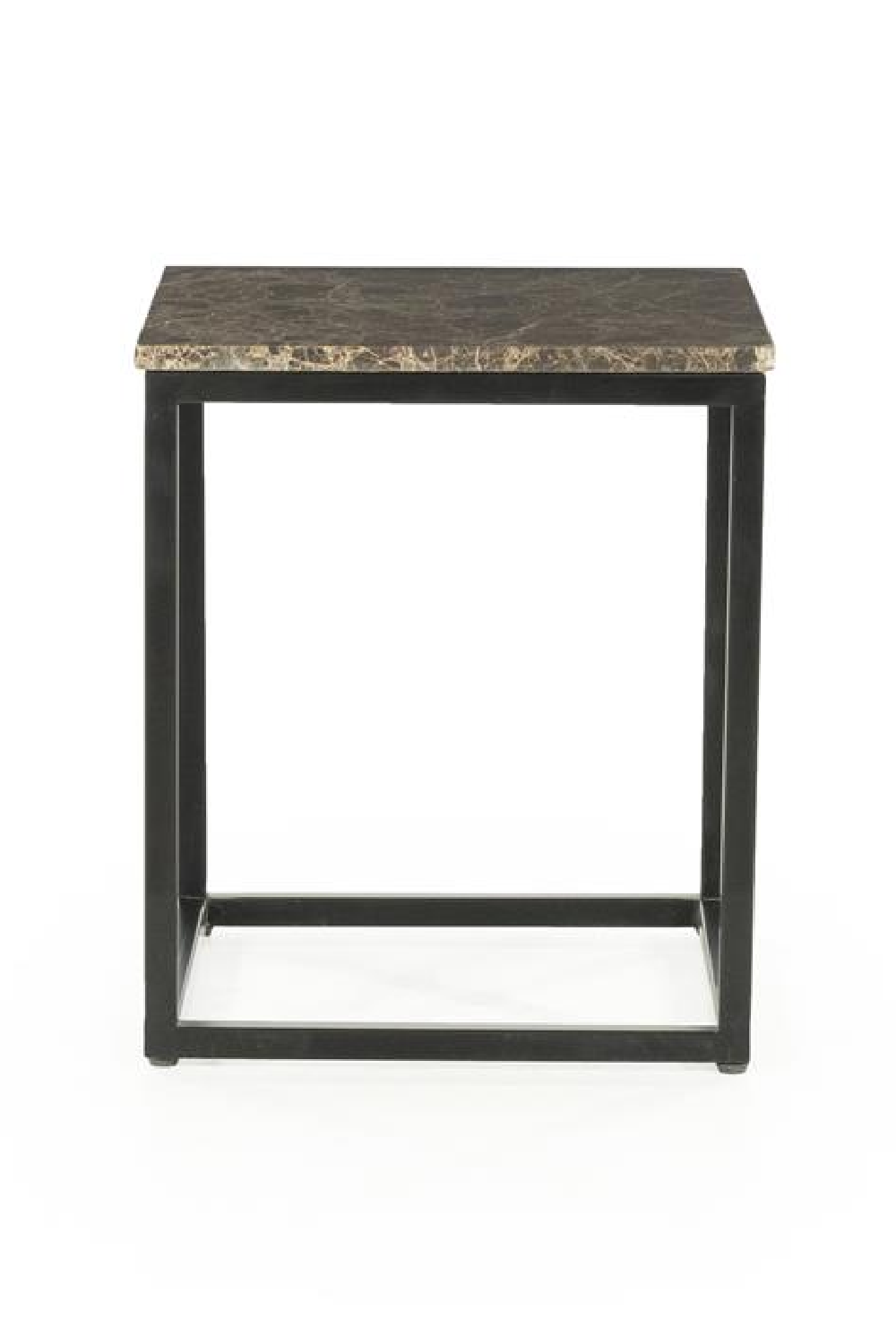 Brown Marble Square Side Table | Eleonora Rico | Oroa.com