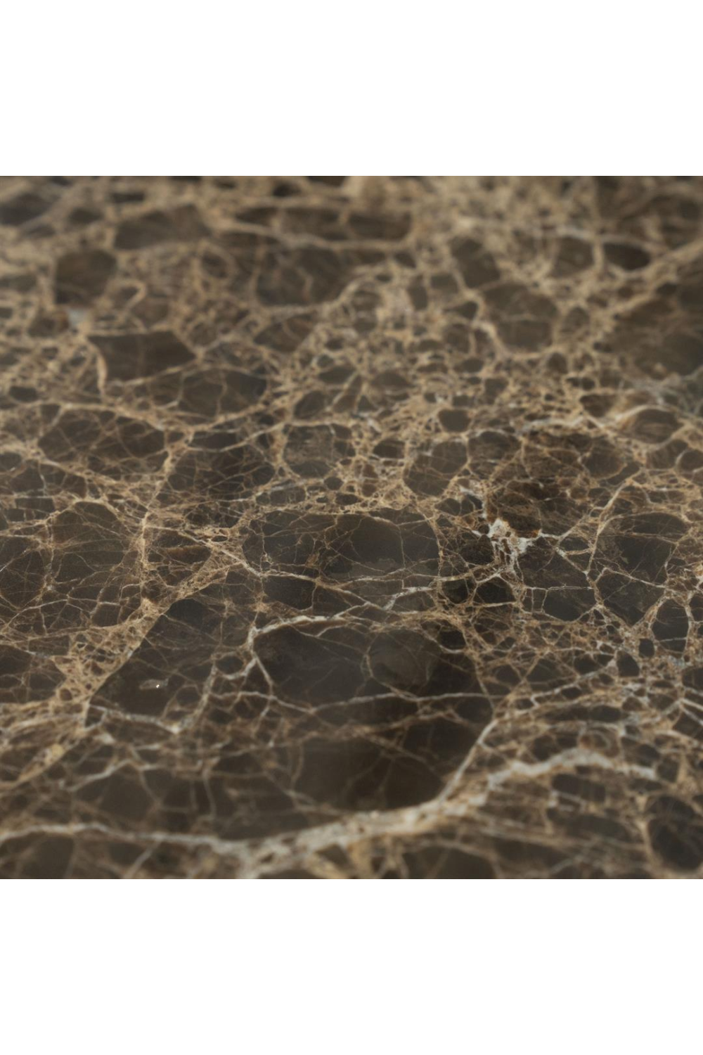 Brown Marble Square Side Table | Oroa.com