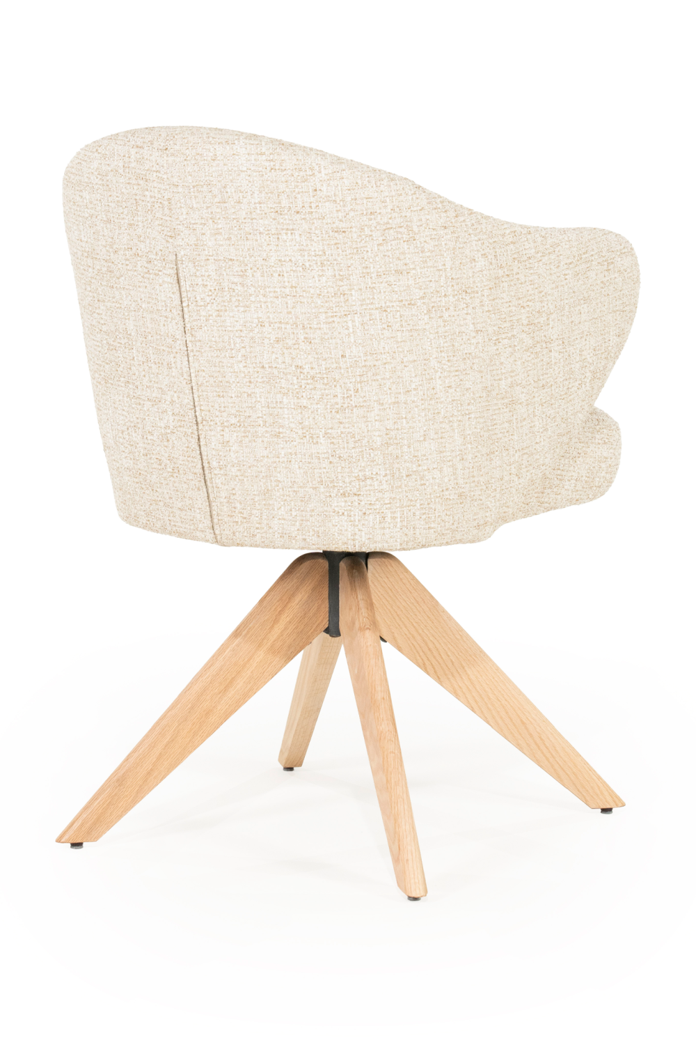 Oak Base Swivel Armchair | Eleonora Connor | OROA.com