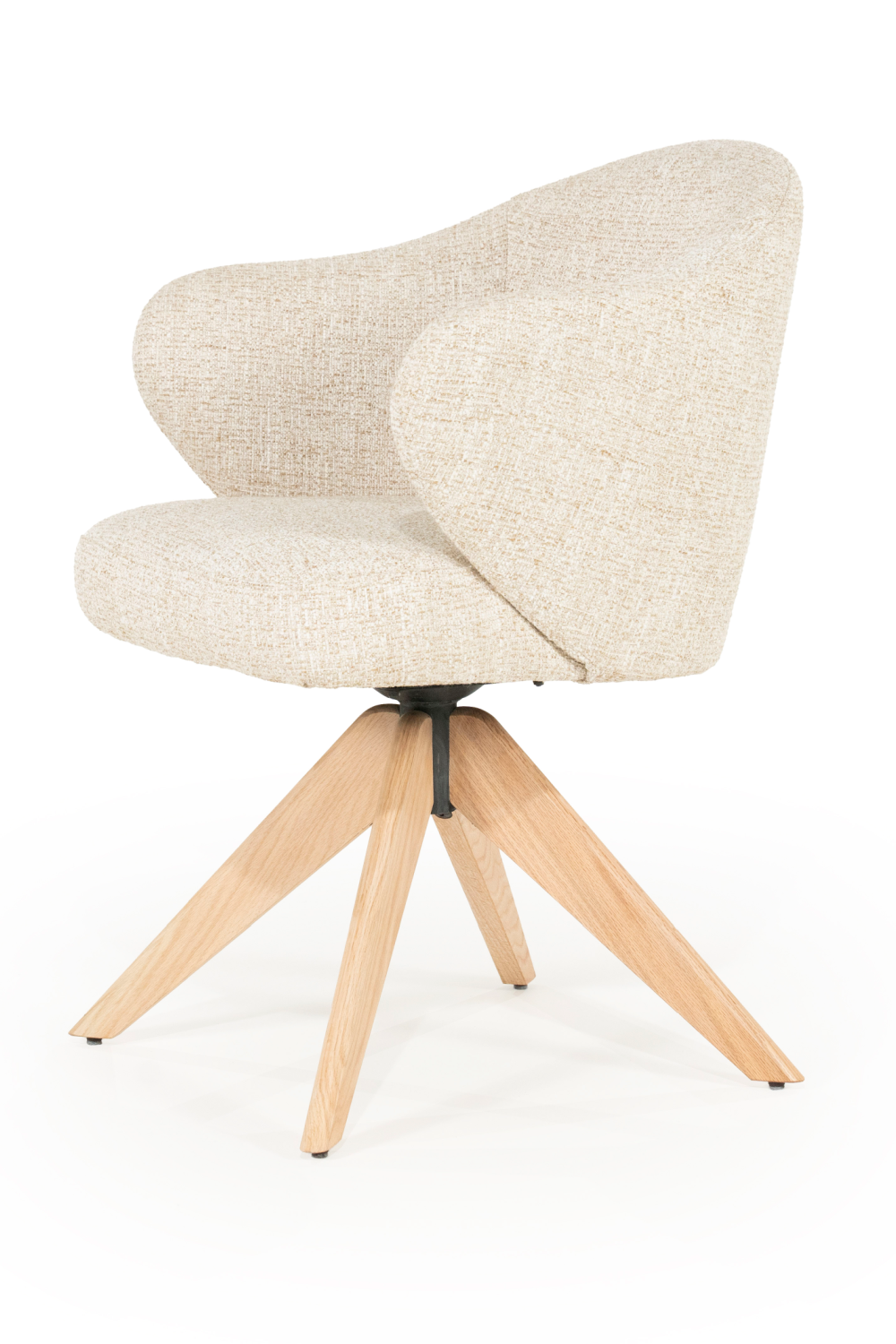 Oak Base Swivel Armchair | Oroa.com