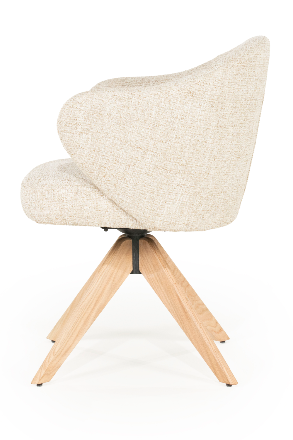 Oak Base Swivel Armchair | Eleonora Connor | OROA.com