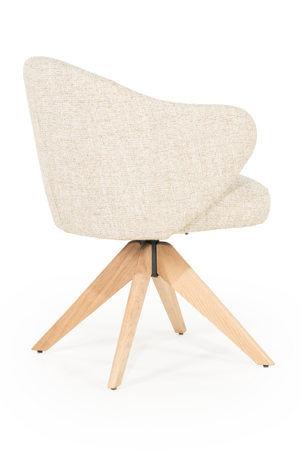 Oak Base Swivel Armchair | Eleonora Connor | OROA.com