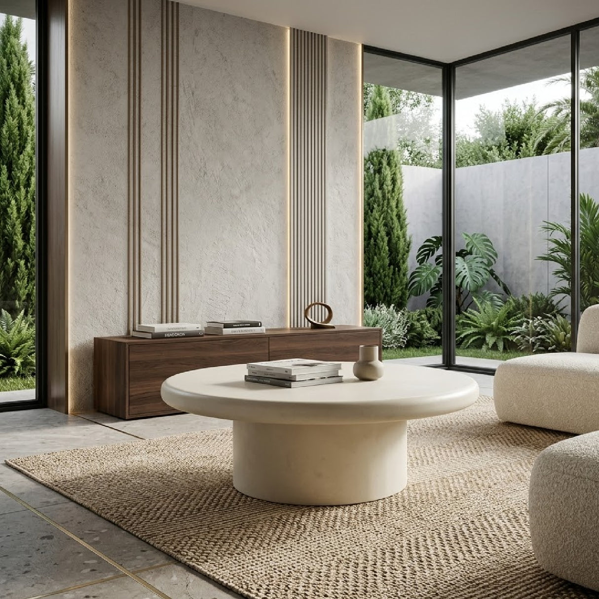 White Round Coffee Table | Oroa.com