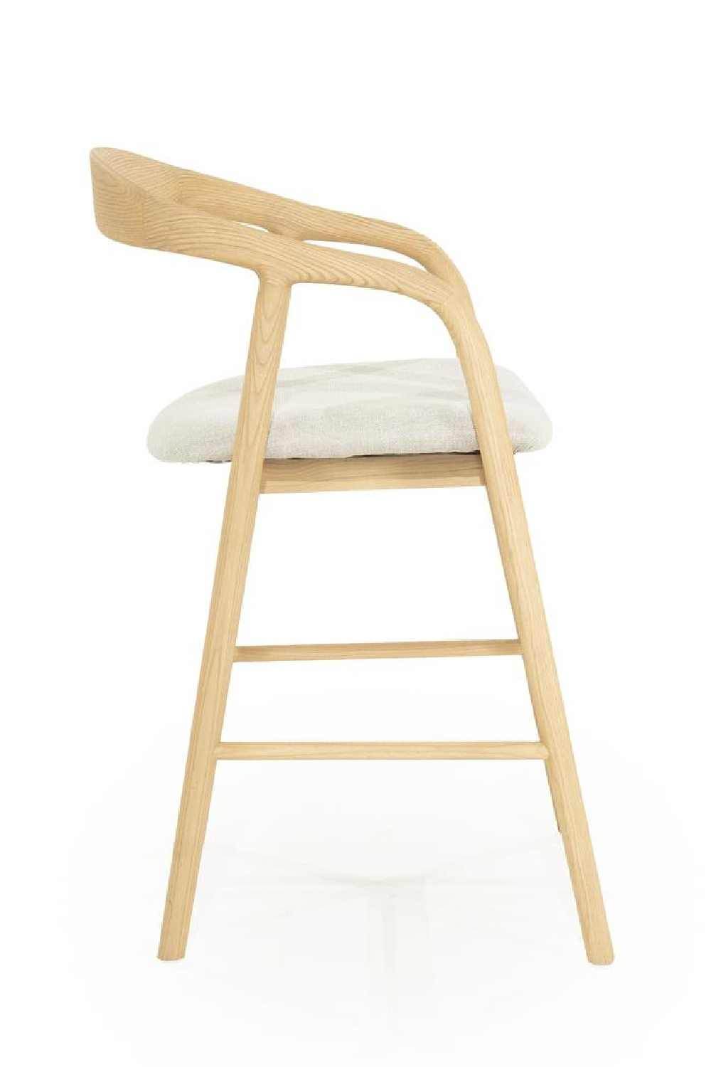 Lacquered Ash Wood Bar Chair | Oroa.com