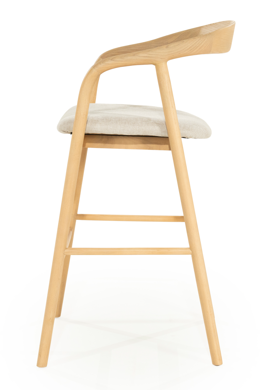Lacquered Ash Wood Barstool | Eleonora Rayven | OROA.com