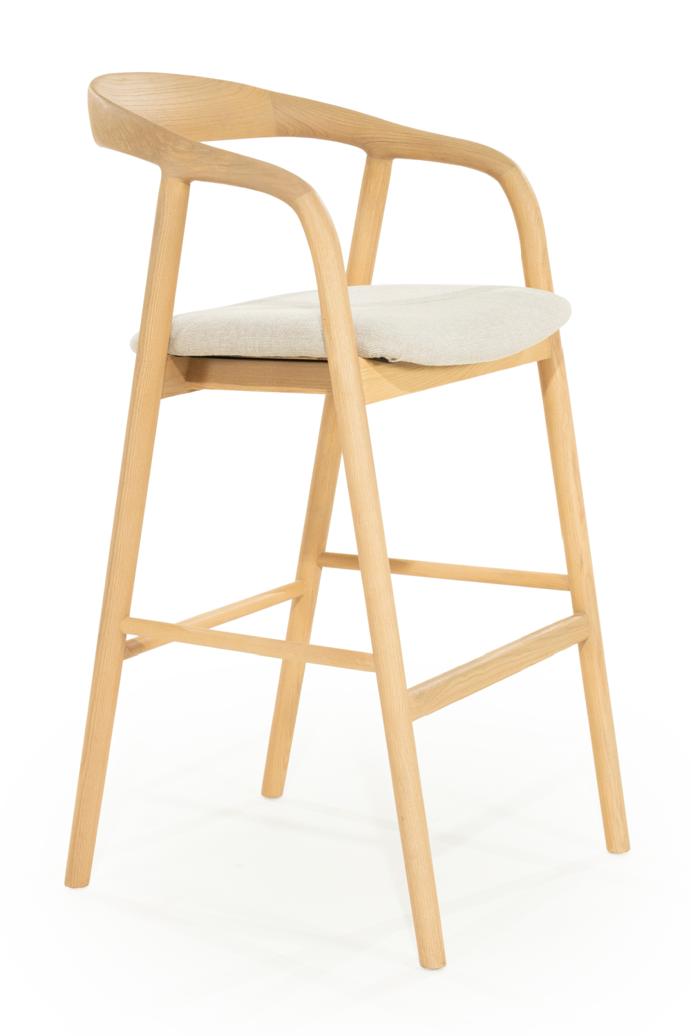 Lacquered Ash Wood Barstool | Eleonora Rayven | OROA.com